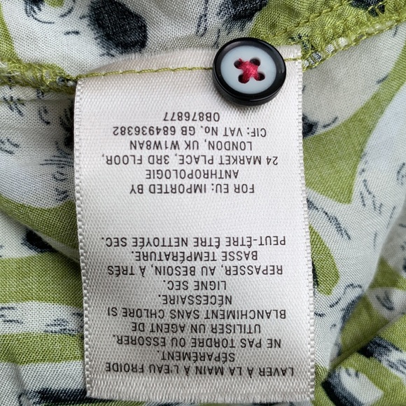 📌 ( Sold ) Anthropologie 16 of 52 conversations Cat Print Top - Picture 4 of 6